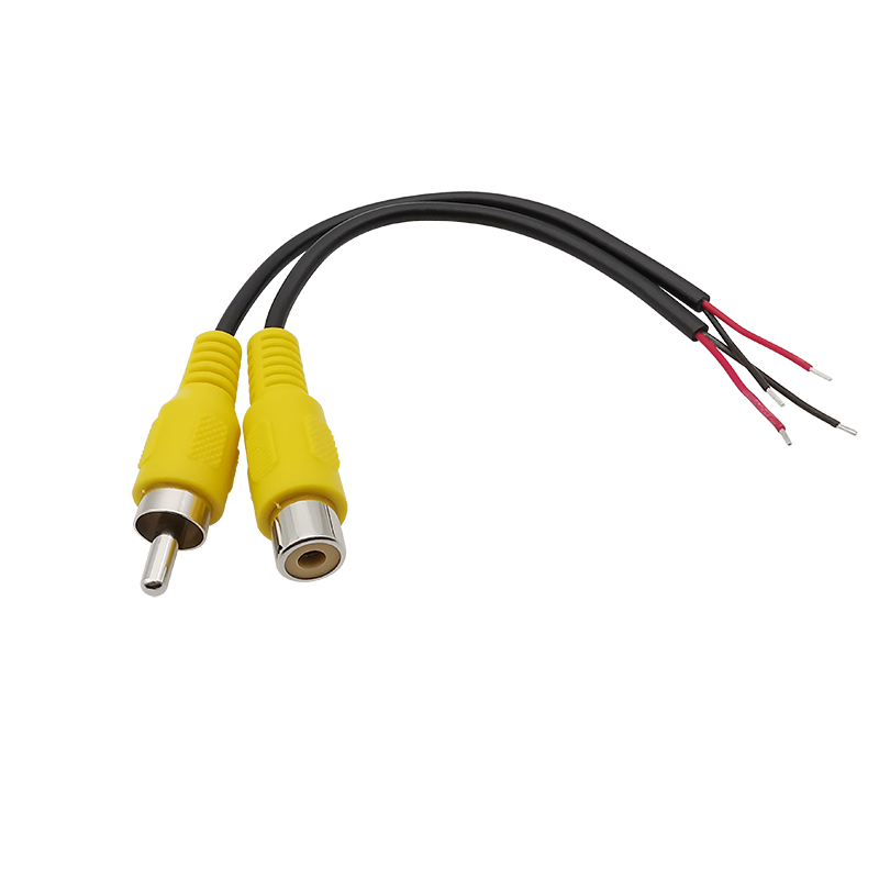 RCA Male Plugs / Female Socket Adapter Audio Video AV RCA Plug Jack Extension Wire Cable Connector For Video Camera DIY 15CM