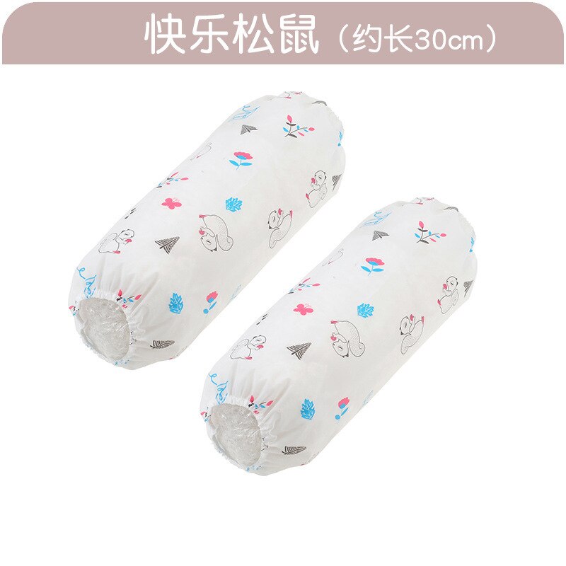 Men's and women's kitchen cleaning anti-soil oil sleeves Korean version of the cute long waterproof sleeve E34