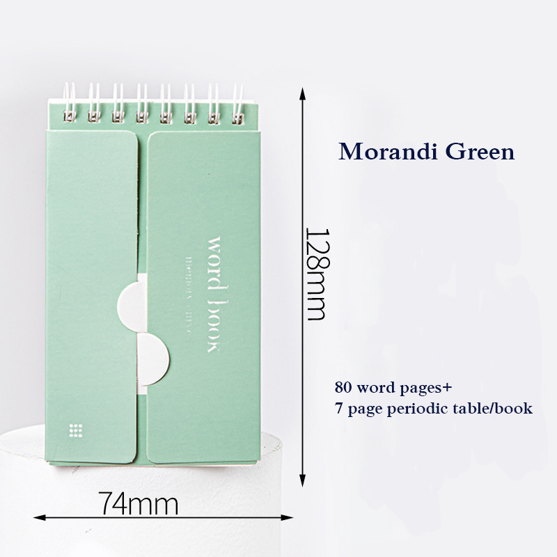 80 Vellen Engels Woordenschat Pocket Memo Pad Buitenlandse Talen Woord Boek Spoel Notebook Draagbare Geheugen Boek School Stationery: Rood