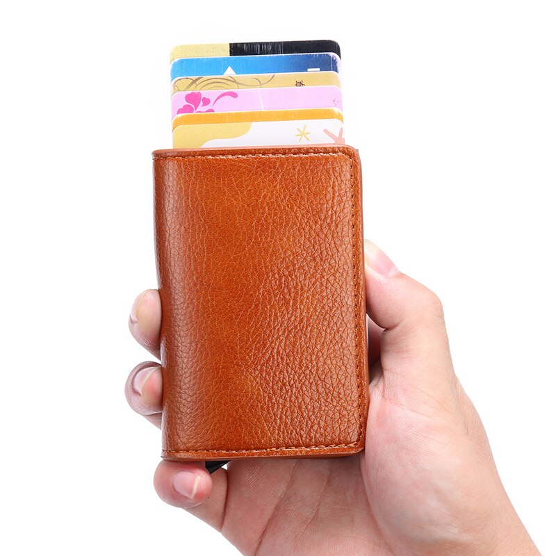 Zovyvol Bankkaart Portefeuilles Mannen Credit Card Houders Business Id Card Case Mode Automatische Rfid Kaarthouder Aluminium