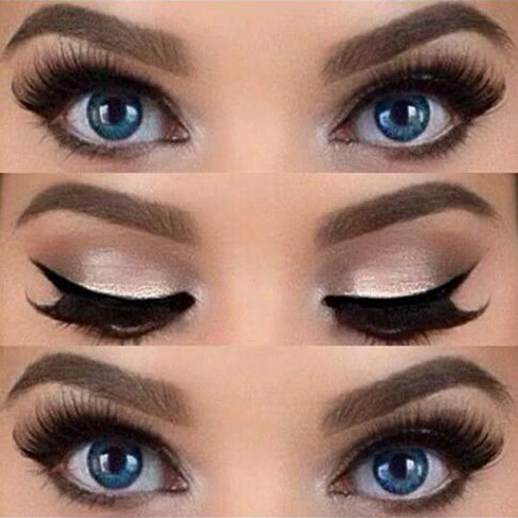 Plantilla para delinear ojos, base superior, Smokey y delineador de ojos de gato, herramienta de maquillaje