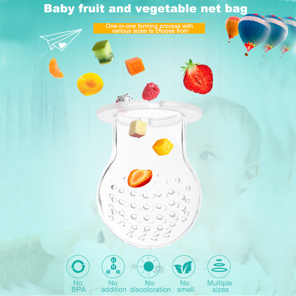 Tétine en Silicone souple pour bébé, biberon de nourriture fraîche, grignoteuse de fruits pour enfants, tétine pour bébé, sac de morsure de nourriture pour bébé