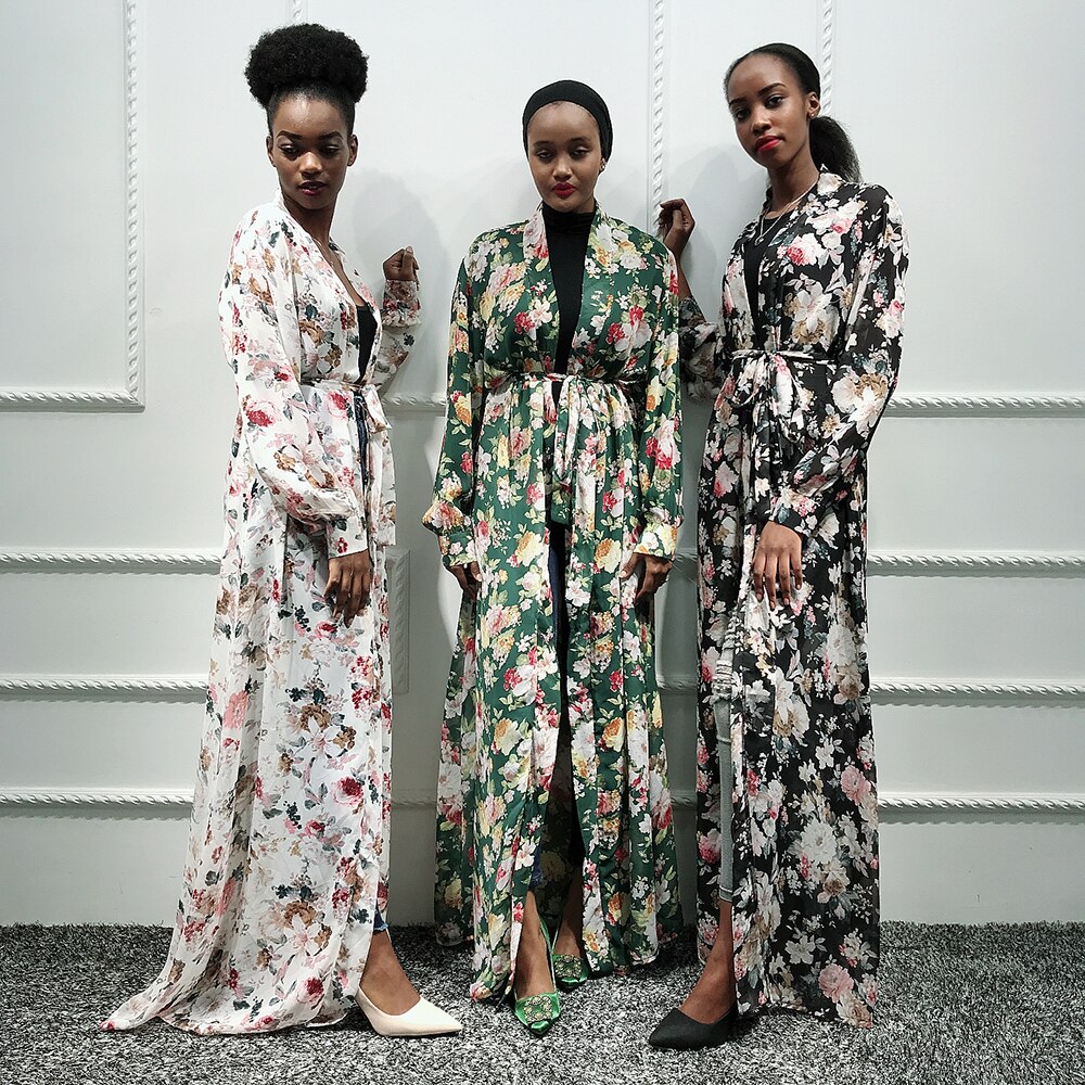 Robe en mousseline de soie de dubaï, Caftan, Caftan, turquie, Kimono, musulman, Hijab, pakistanais, Islam turc, Robe Femme