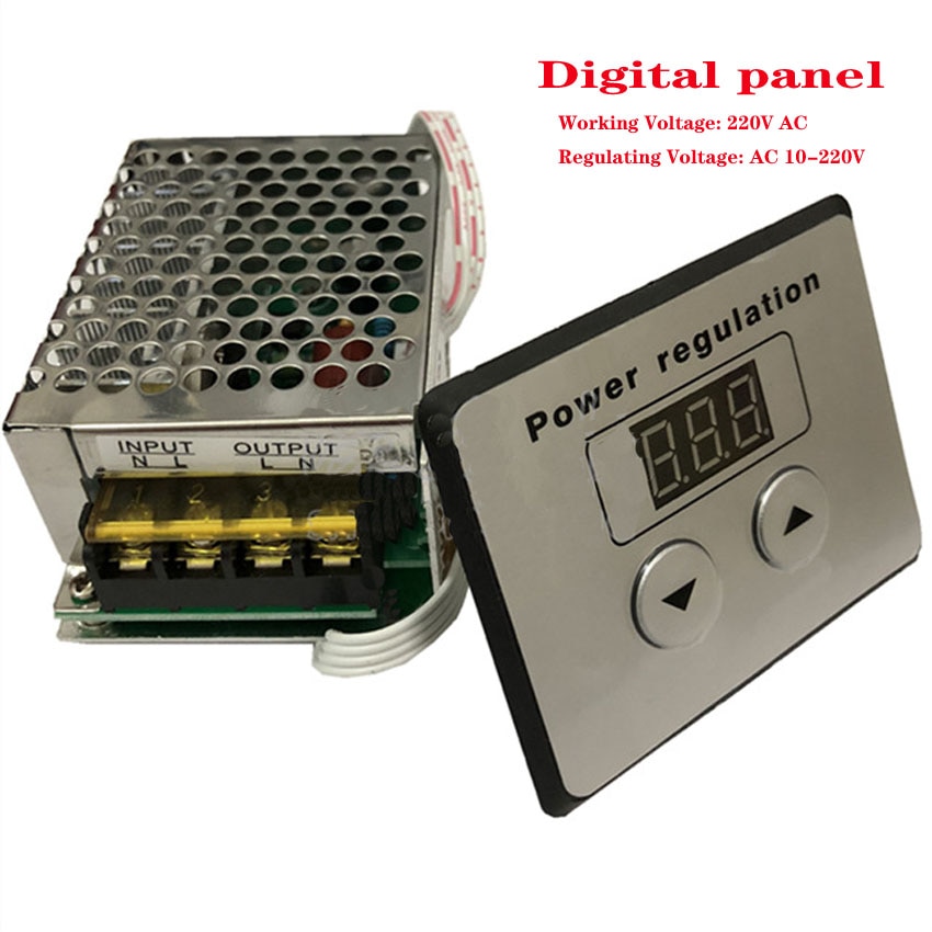 Dimmerschakelaar, AC 220 V 5000 W SCR spanningsregelaar motor ventilator toerentalregelaar dimmer, elektronische regelaars, dimmen, vertraging