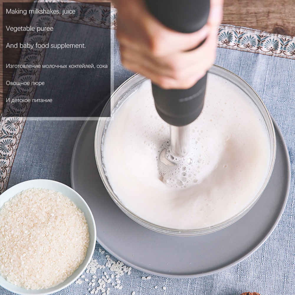 Multifunction Blender 2 Speeds Electric Food Mixer Kitchen Detachable Hand Blender Egg Beater Vegetable Stand Blend Sonifer