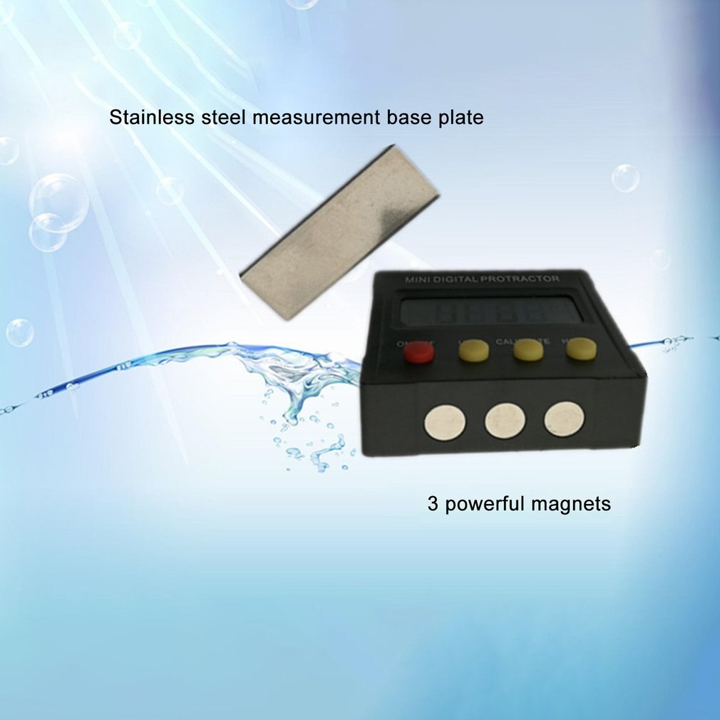 Mini Digital Display Inclinometer Angle Level Spirit Level Angle Box Protractor Angle Meter Neutral / Slope Meter 360degree
