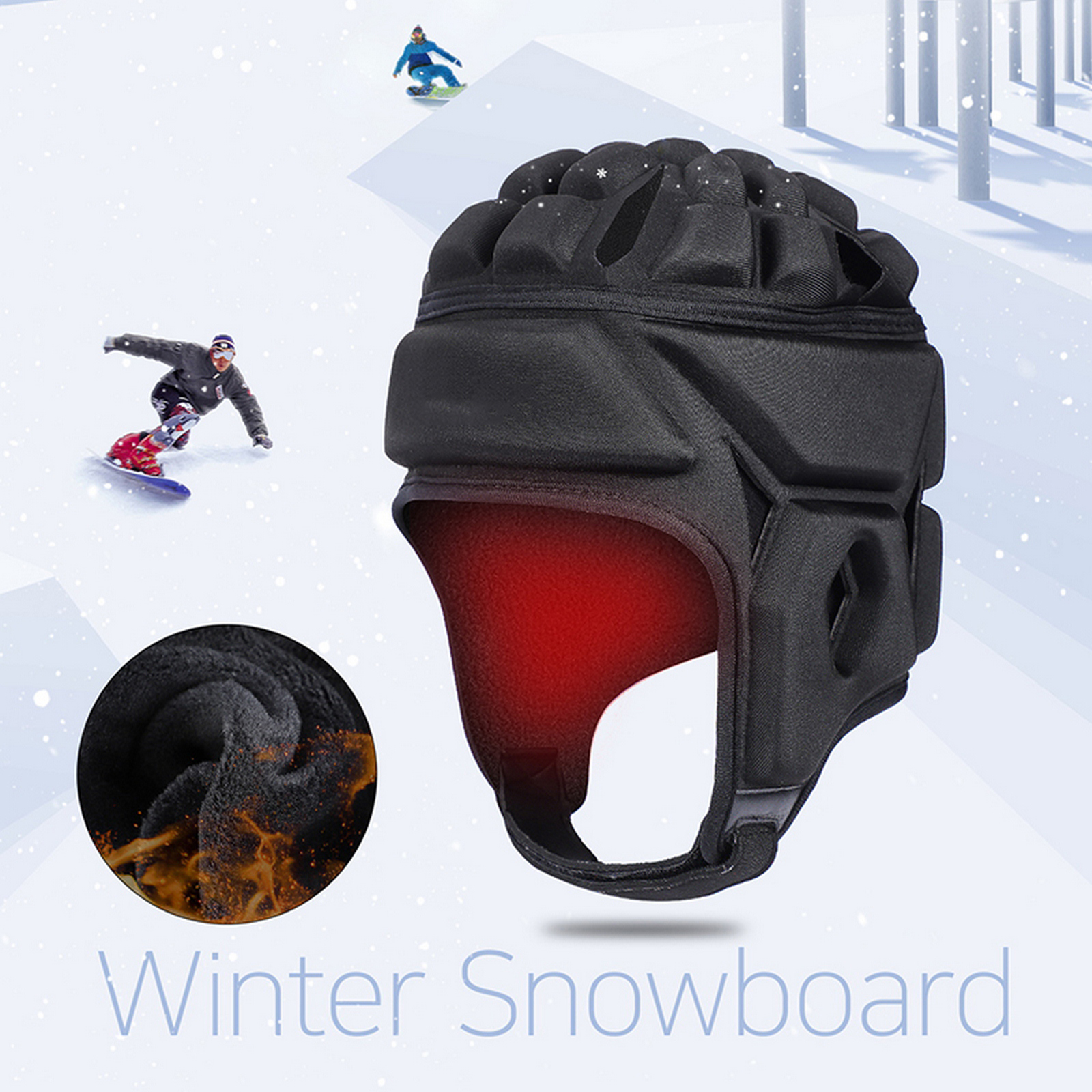 Sport Helmen Unisex Shockproof Hoofddeksels Cap Winter Skiën Fietsen Fietshelm Professionele Anti-Collision Hoed