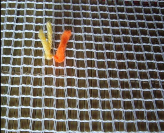 Oneroom latch hook stof aida  . 100*150cm hvid farve hæklet lærred til latch hook kit 5