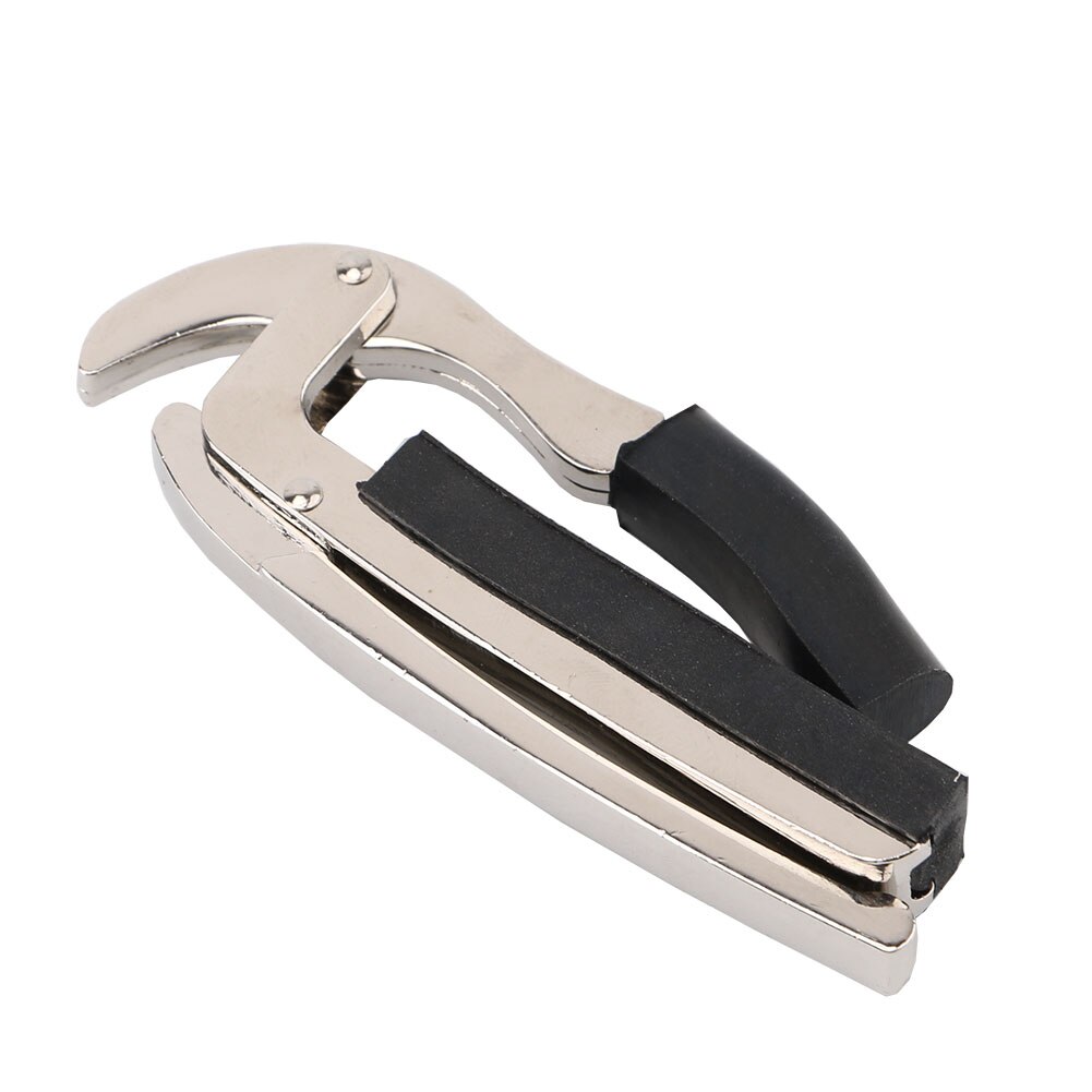 Acoustic Electric Tune Quick Change Trigger Metal Guitar Capo Key Clamp For Guitar Ukulele Accessory Tool: Silver