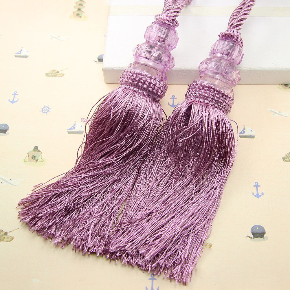 Prachtige europese stijl gordijn kwastjes hangbal kleine kristallen dubbele bol landelijke gordijn tieback 1 paar