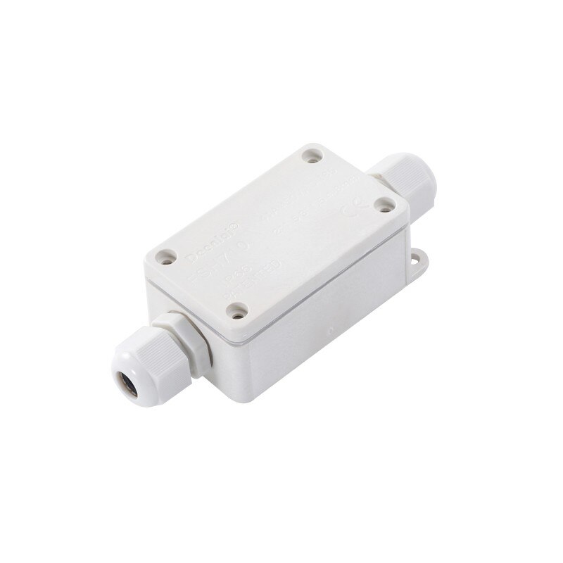 IP66 outdoor waterproof &amp; Flame retardant junction box with terminal white/black/transparent junction box one in and one out: white