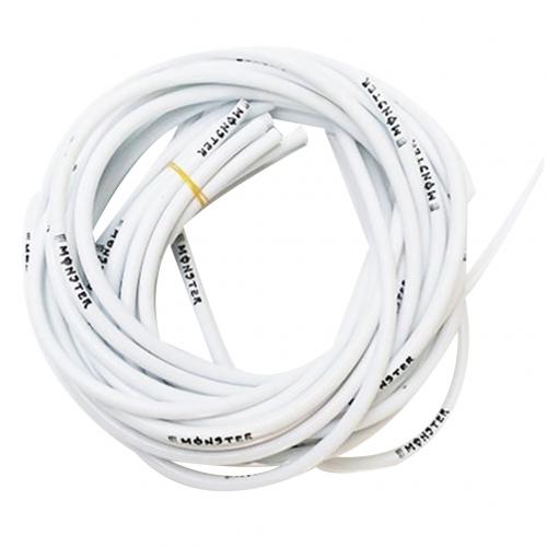 1M Universele Motorrijwiel Benzine Brandstof Rubberen Slang Gas Olie Buis: WHITE
