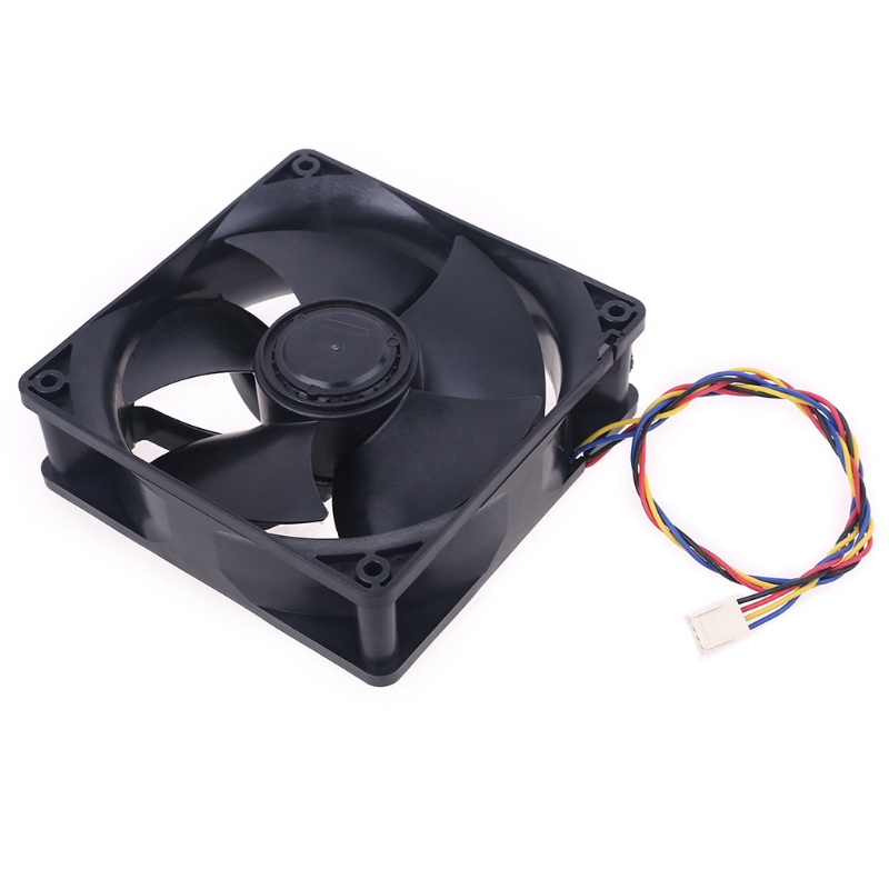 6000RPM 120mm 12cm PWM velocidad CFM ventilador refrigeración ordenador W12E12BS11B5-57 para 12V 1.65A 4 cables 4