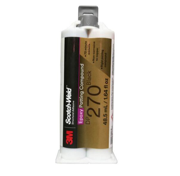 3m dp270 epoxy strukturelle lim i svart potte som binder en rekke metaller og plast 48.5ml