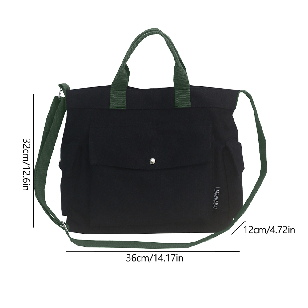 Canvas crossbodytas voor dames, grote capaciteit, messenger bag, casual, verstelbare riem, eenvoudige, draagbare boodschappentas, forenzentas: Beige