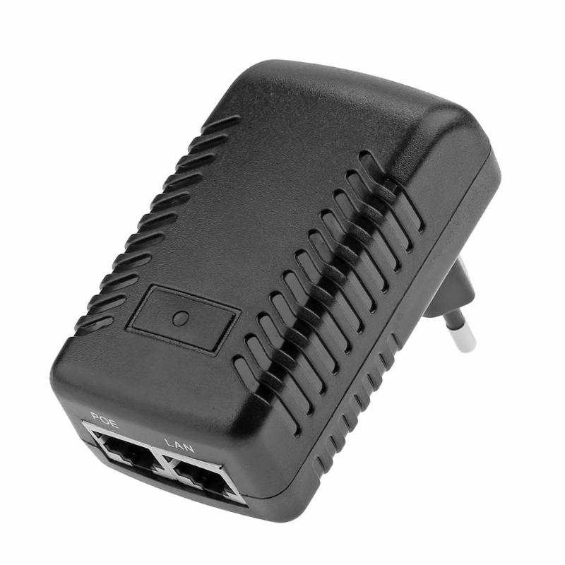 Alloyseed 24V 0.5A 12W Stekker Poe Injector Ethernet Adapter Ip Telefoon Camera Poe Schakelaar Voeding