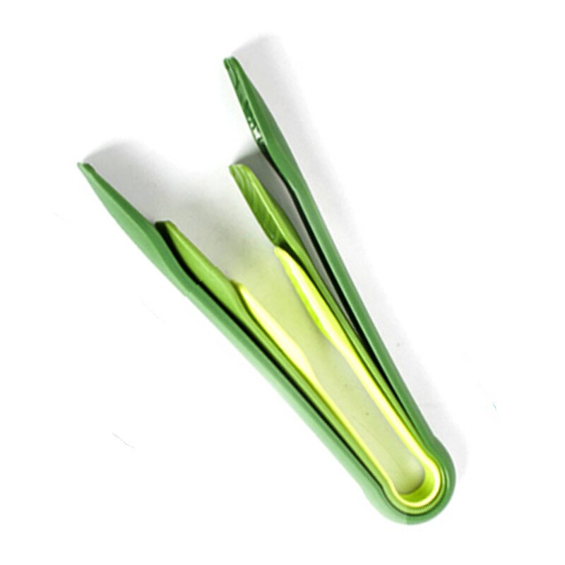 Color bread clip three piece set food grade PP plastic food clip vegetable clip kitchen plastic food cake: Green