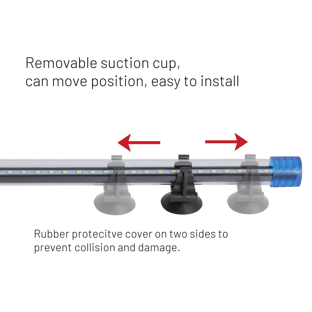 20-50CM Aquarium Light LED Fish Tank Submersible Light Lamp Waterproof Underwater LED Lights Aquarium Lighting