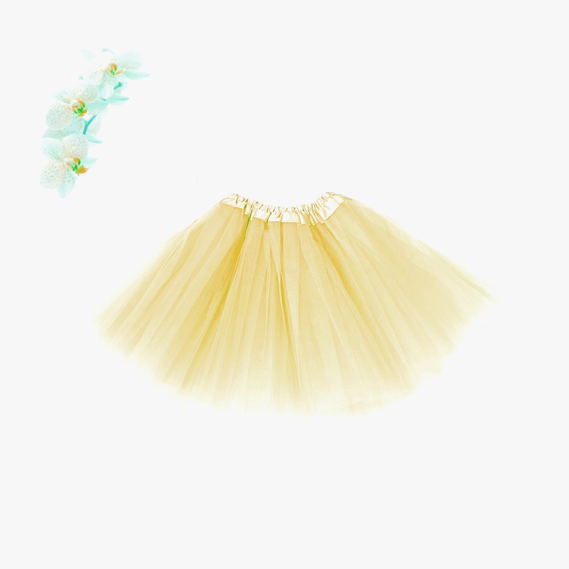 Falda Tutus para niñas o mejer, tutú de 30cm o 40cm con 3 capas de tul, Carnaval de Cadiz,Cumpleaños,Disfraz,Baile,Ballet,Pricesa,Celebraciones,Danza,Cosplay,Carnaval,Halloween: Crema / 30cm