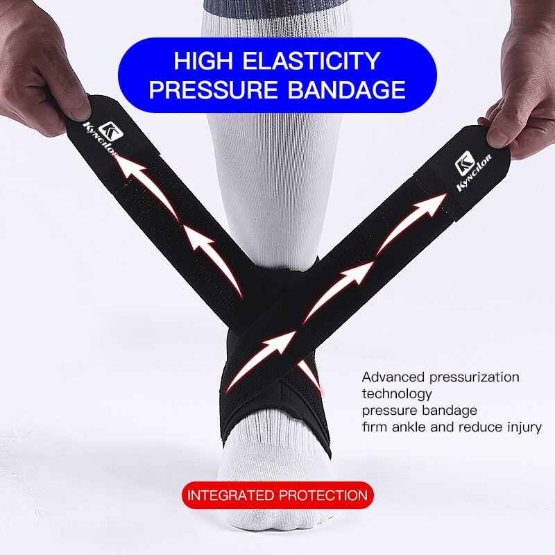 Ankelbeskytter elastisk bandage wrap ærme bøjle polyester ankel støtte basketball fod sport lindring smerte nakefit tobilleras