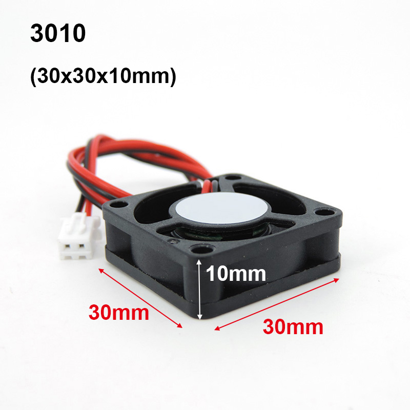 4010 12025 8010 30mm dc 5V 12V 24V ventilador de refrigeración caja de Motor sin escobillas silencioso 40MM 50MM 60MM 70MM 80MM 90MM 120MM para impresión 3D 2PIN: Marrón / Paquete 1