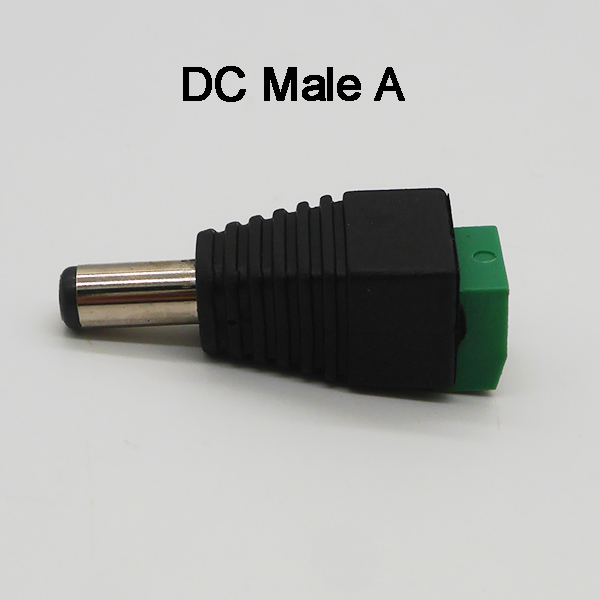 5pcs DC Connector for LED Strip Free Welding LED Strip Adapter Connector Male or Female connector: Army Green