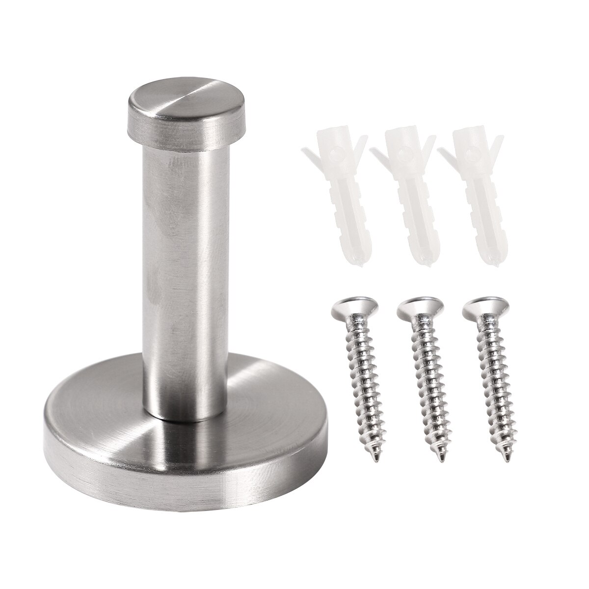 Towel Multi-Purpose Hooks Stainless Steel Hooks for Hanging Clothes Wall Mount Hook Hanger Towel Rack Space Saving: Default Title