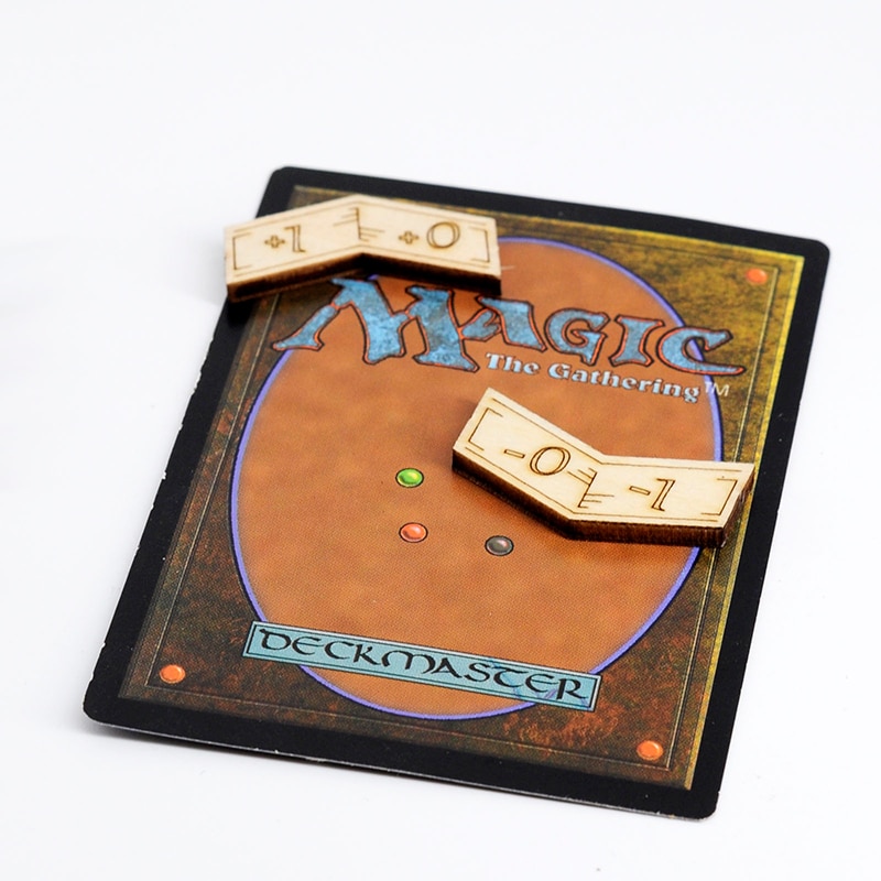 Mtg-fähigkeit, loyalität und  +1/+1 marken, set  of 194, holz-schlüsselwort, magische spielsteine, kompatibel mit magic: the gathering