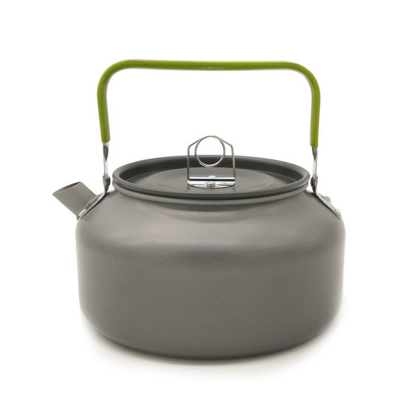 Camping Cookware Set Outdoor Aluminum Cooking Set Water Kettle Pan Pot Travelling Hiking Picnic Tableware Equipment: As the picture09