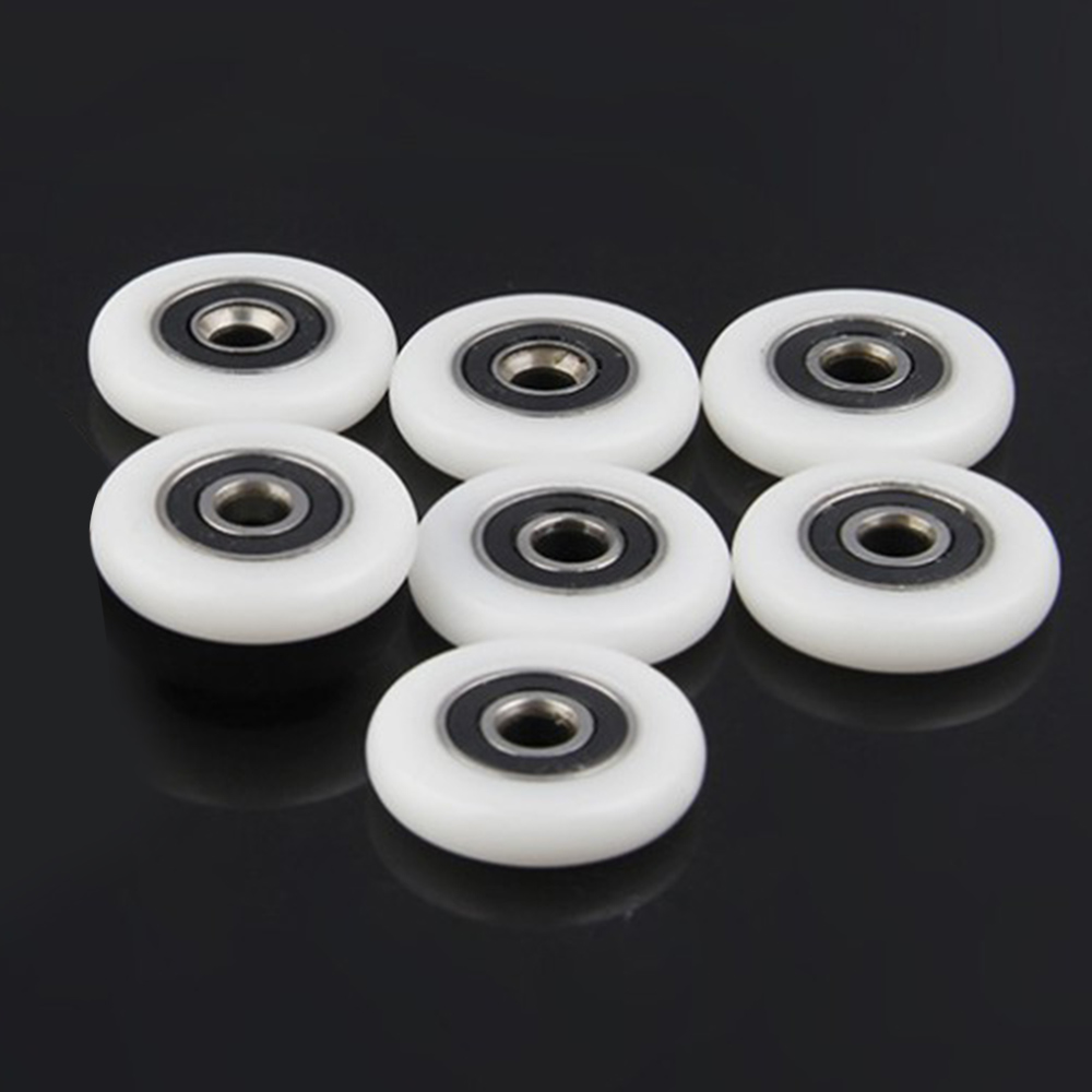 10Pcs 23Mm 25Mm 27Mm Bad Kast Slide Deur Wiel Garderobe Douche Lager Roller Vervanging Abs badkamer Gate Accessoires