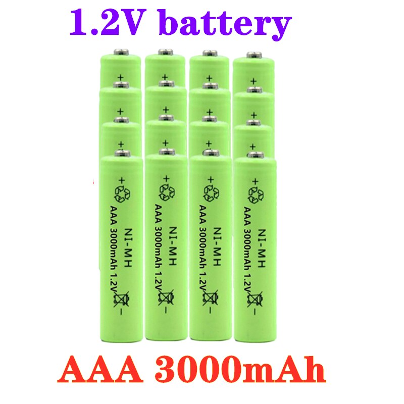 /Lot 1.2V Nimh Aaa Batterij 3000Mah Oplaadbare Batterij Ni-Mh Batterijen Aaa Batterij Oplaadbare Voor Afstandsbediening speelgoed