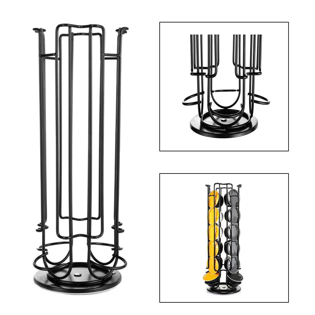 24Cups Draaibare Koffie Pod Houder Voor Dolce Gusto Capsule Display Capsule Rack Tower Stand Opslag Planken