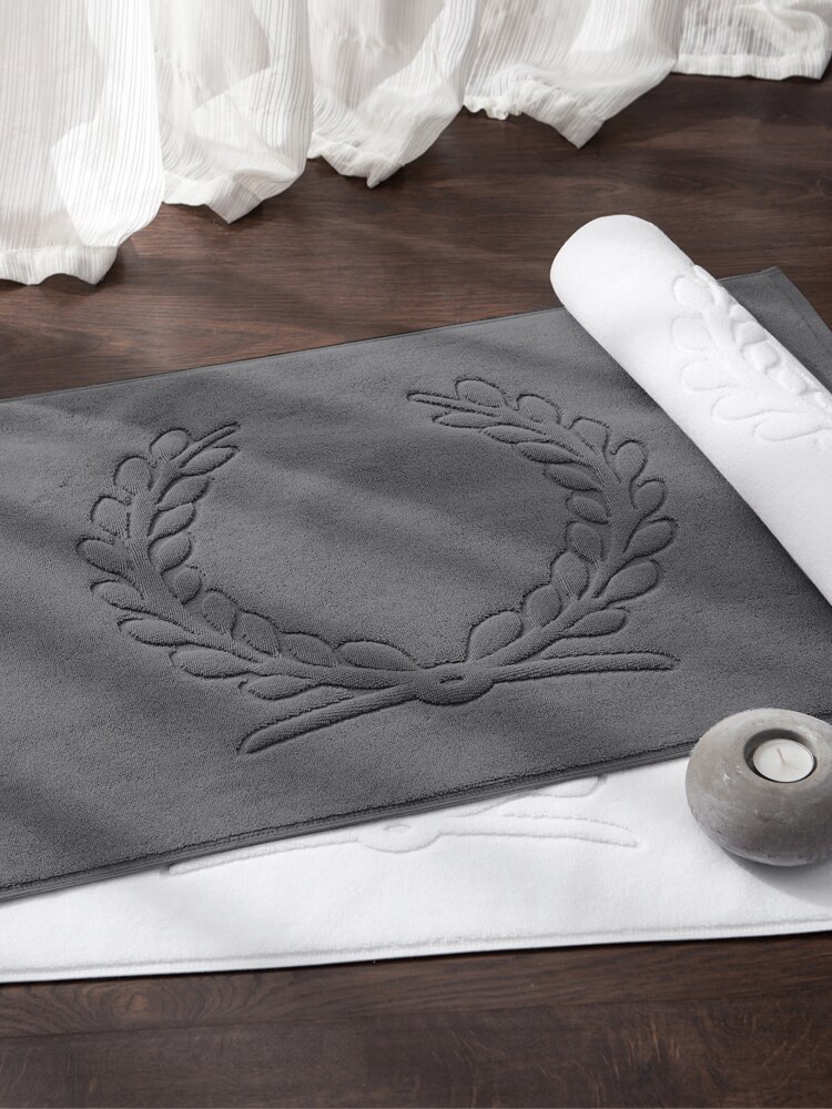 Alfombra de baño de algodón Toalla de suelo blanco gris alfombras de baño alfombra de inodoro absorbente hogar Hotel ducha pies toallas alfombras de bañera tapiss