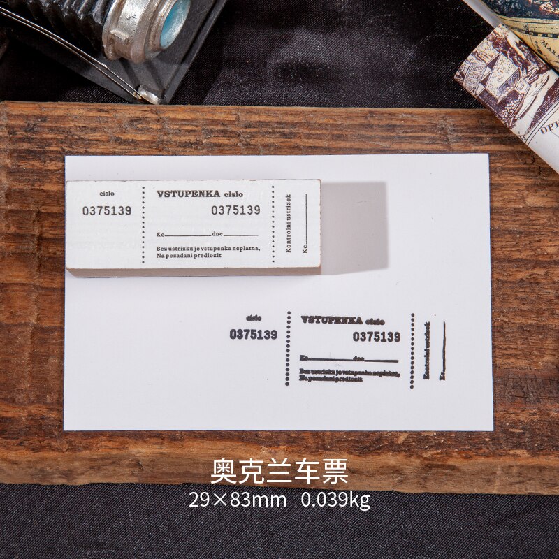 Reise Rund Um sterben Quaddel retro Eintrittskarten Dekoration stempel holz stempel für scrapbooking schreibwaren DIY handwerk Standard dichtung: 5