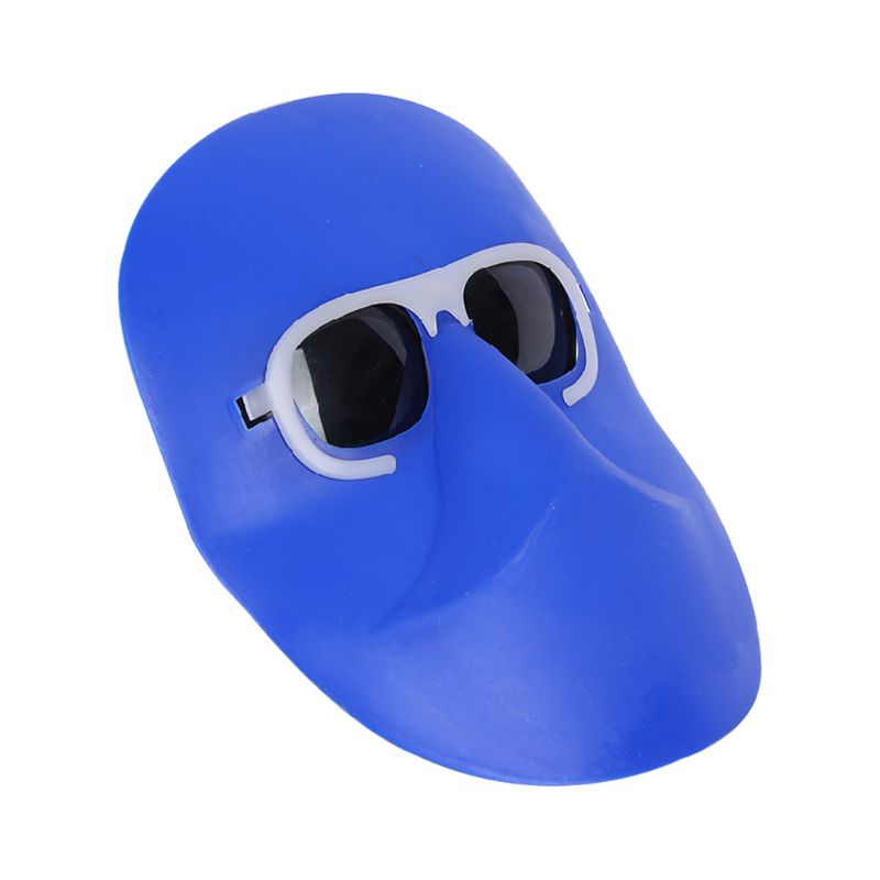 Welding Mask Elastic Band Head Wearable Half Helmet Argon Arc Cap Eyes Protecting Welders Face Shield: Blue