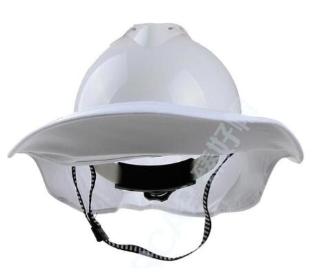 Site Work Safety Helmet Sun Shield Helmets Sun Protection Net Labor Shield Building Work Outdoor Sun Protective Equipme: white