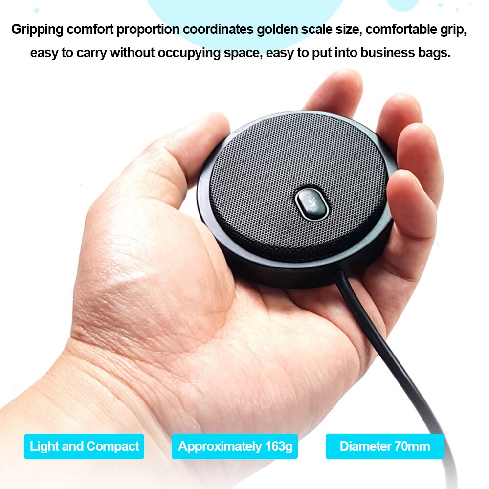 USB Omni-directional Condenser Microphone Mic for Meeting Business Conference Computer Laptop Voice direct pickup microphone
