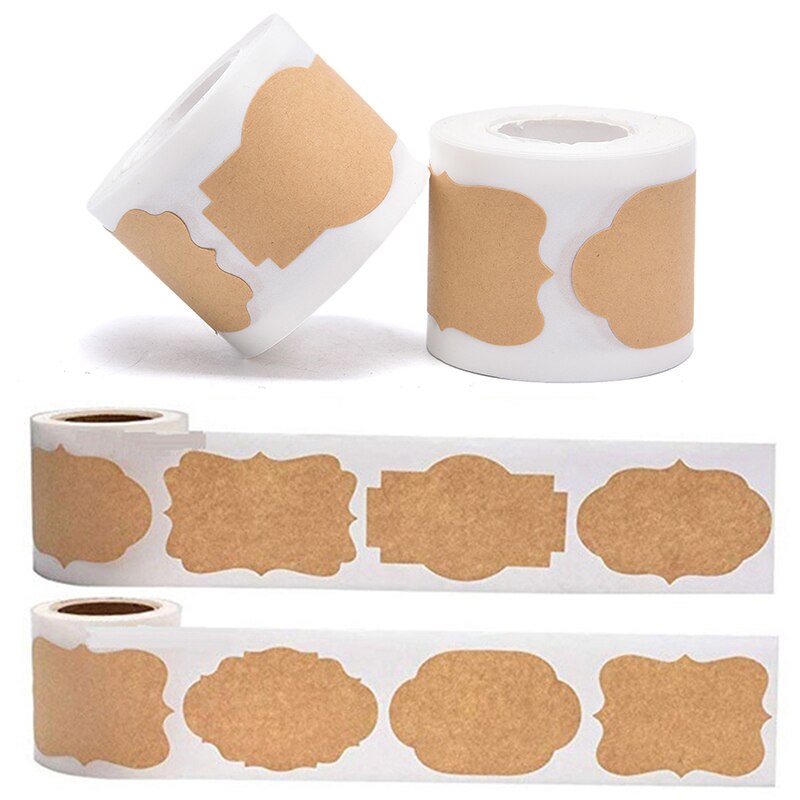 150 stuks/rol waterdichte zelfklevende etiketten stickers keuken kruidenetiket jam pot fles etiketten doos verpakkingsetiket