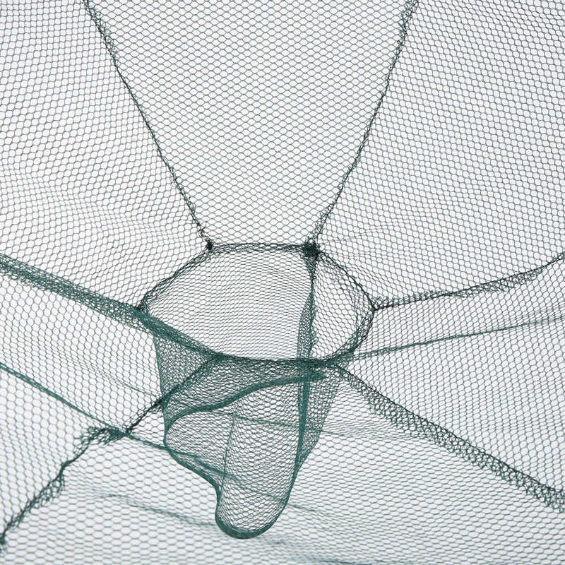 2pcs Foldable Large Net Fishing Net 80cm Nylon Mesh Landing Net Prawn Bait Crab Shrimp Fish Trap Cast Fishing Network