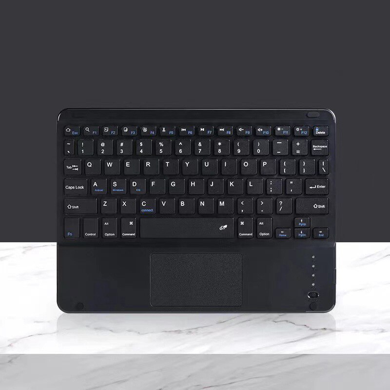 Teclado y panel táctil Bluetooth para tableta, Mouse inalámbrico de 10 pulgadas, 2,4G, Pro 11 4 para iPad Air, Huawei: touchpad black