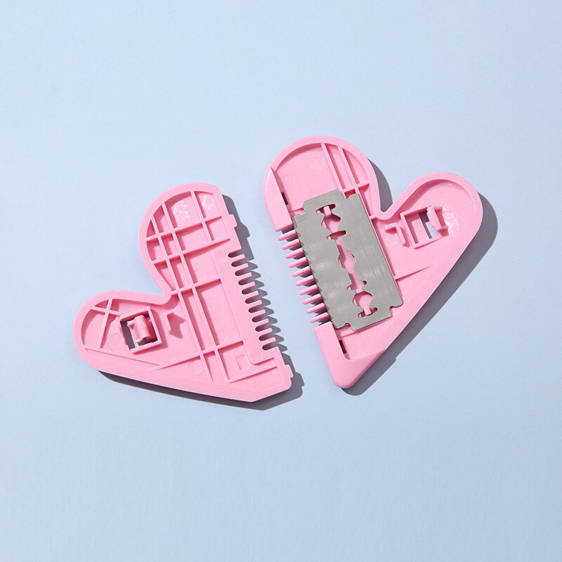 Peach Heart Double Sided Hair Razor Comb Cutter Cutting Thinning Knife Haircut Grooming Men Women Hair Cutter