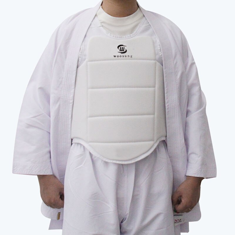 Män karate bröstskydd mma kampsport bröst kroppsskydd boxning bröstskydd