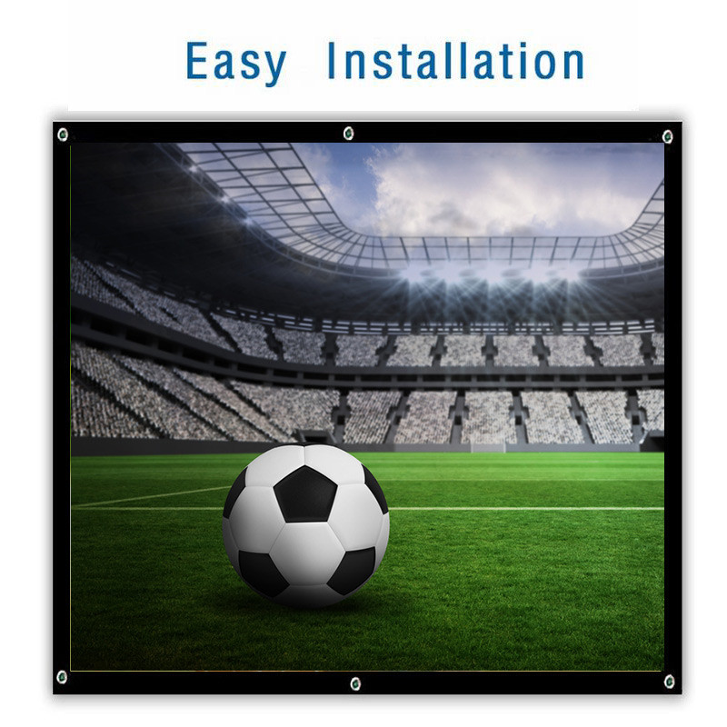 Portable HD 1080P Soft Projector Screen Matt White 4:3 Projector Screen Movie Cloth 60 72 84 100 120 150 Inch For Home Theater