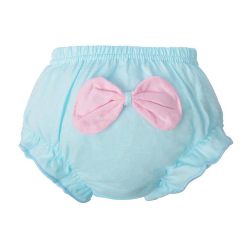 freundlicher Baby Nette Große Bogen Baumwolle Unterwäsche Höschen Art kurze Hose Für freundlicher Unterhosen: Blau / XS