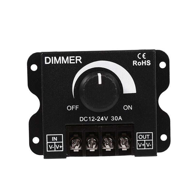 12V-12V 30A Metal LED Switch Dimmer Controller Manual Operation for Strip Light HYD88