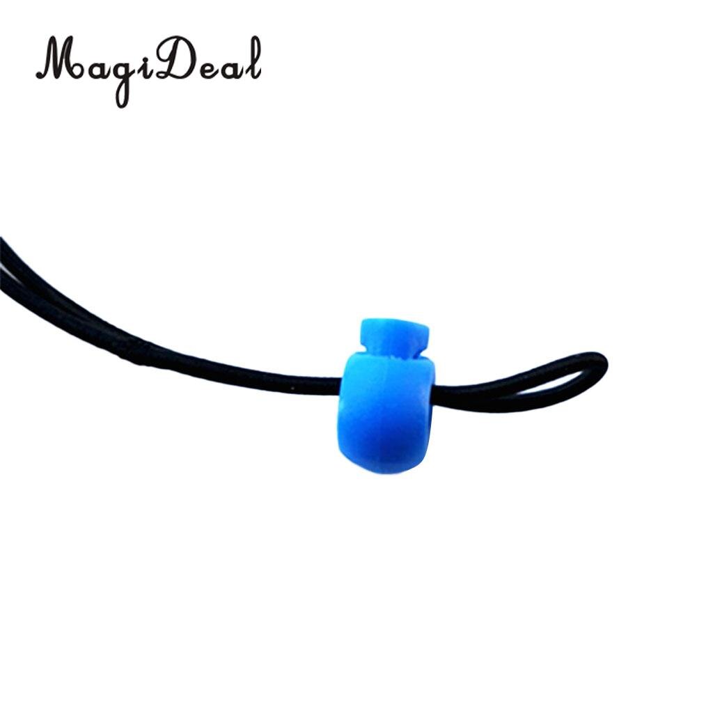 Magideal 10 stuks kunststof schokkoord touwknevel eindvergrendeling stoppers kogelgespen voor klimmen en speleologie vervangende accessoires