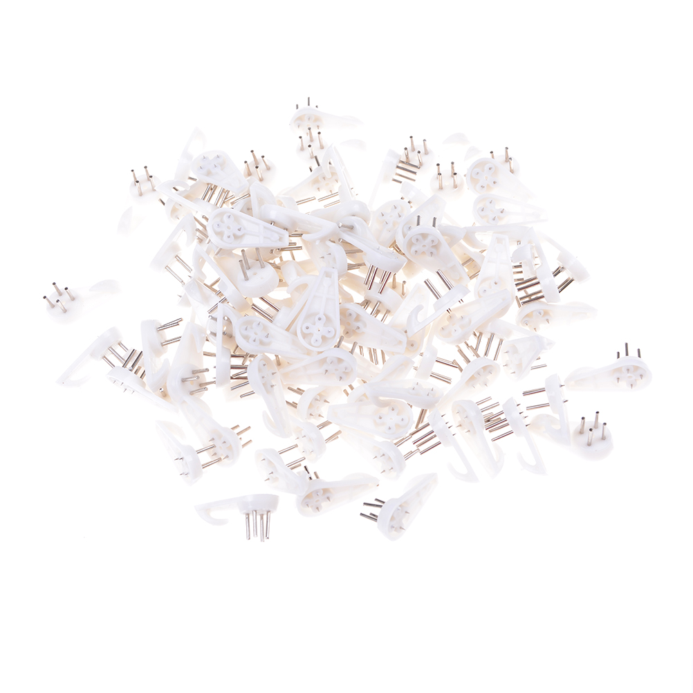 10/20/100pcs Golden Sliver D-Ring Hanging Picture Oil Painting Mirror Frame Hooks Hangers