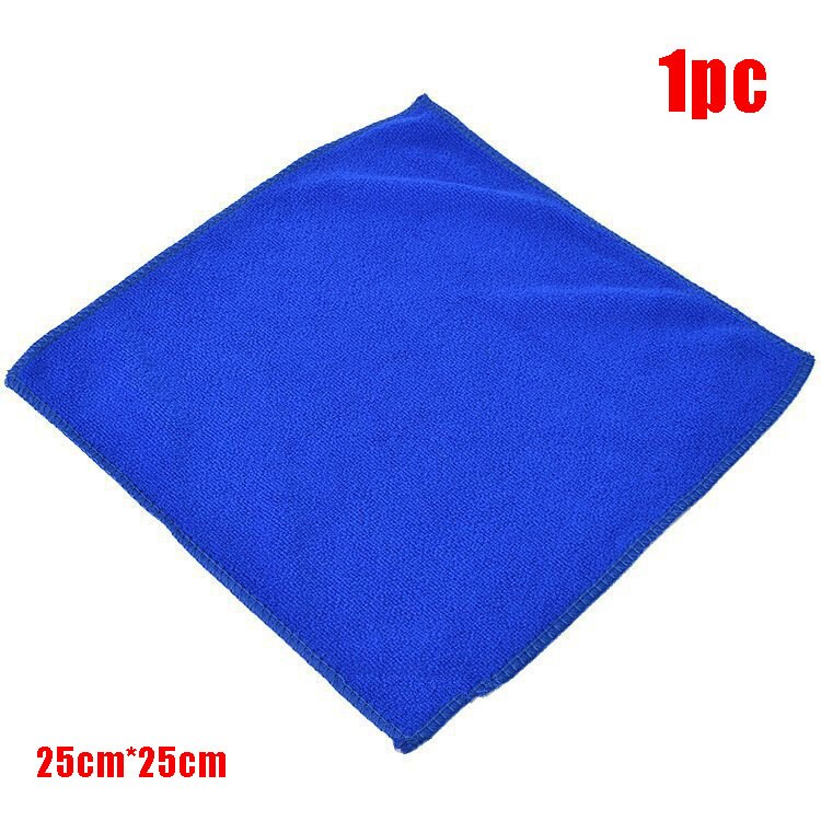 10pcs 30x30cm Wash Microfiber Towels Car Cleaning Towel Soft Drying Cloth Hemming Wash Towel Water Suction Duster Car Clearner: 1pc 25x25cm