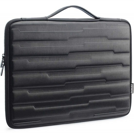 Waterproof Shock Resistant Laptop Bag with Handle Protective Case Compatible for 10 13 14 15.6 Inch Computer Notebook Bag Black: 10-inch