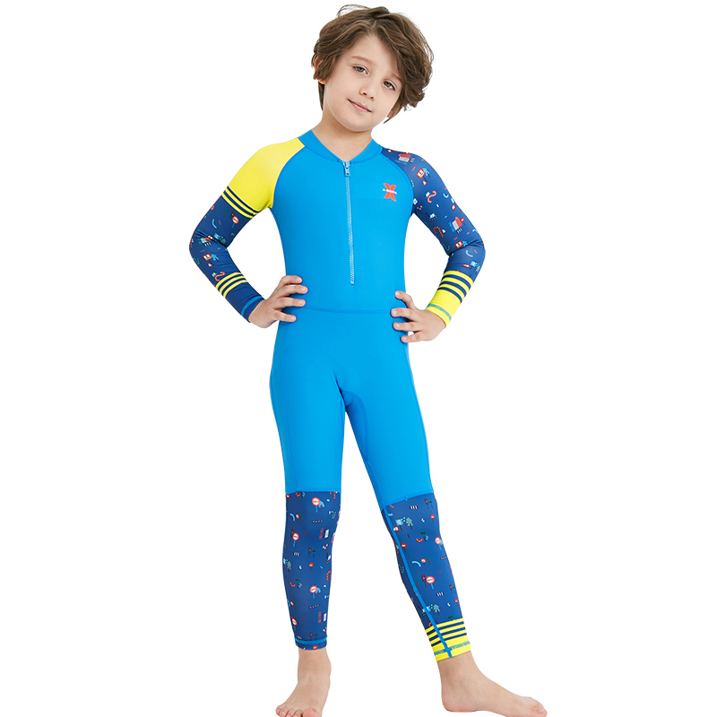 Wetsuit Kids Swimwear Elastic Diving Suit Long Sleeves Boys Girls Surfing Diving Suit Jumpsuit Wetsuit Kids Quick-drying